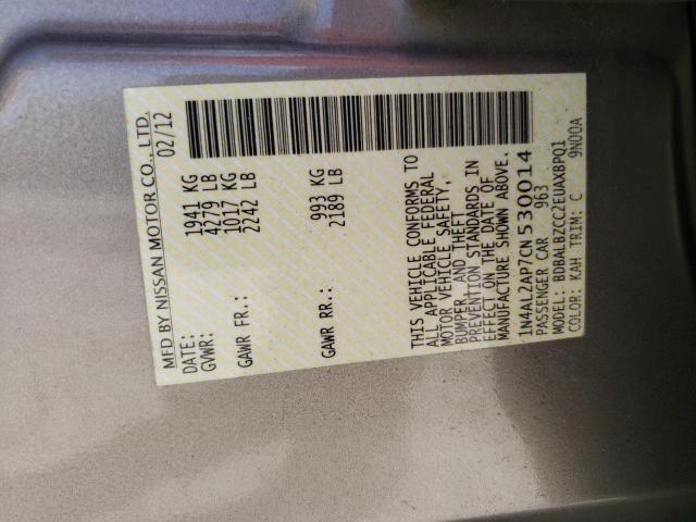 1N4AL2AP7CN530014 2012 Nissan Altima Base