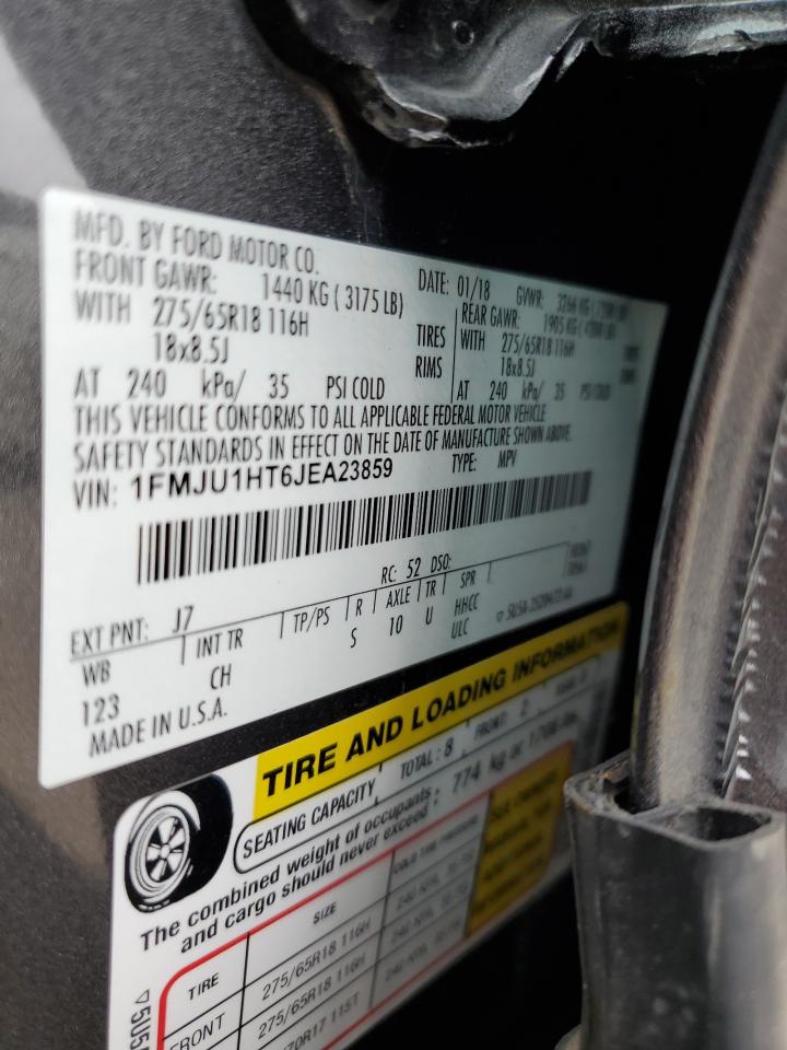 1FMJU1HT6JEA23859 2018 Ford Expedition Xlt