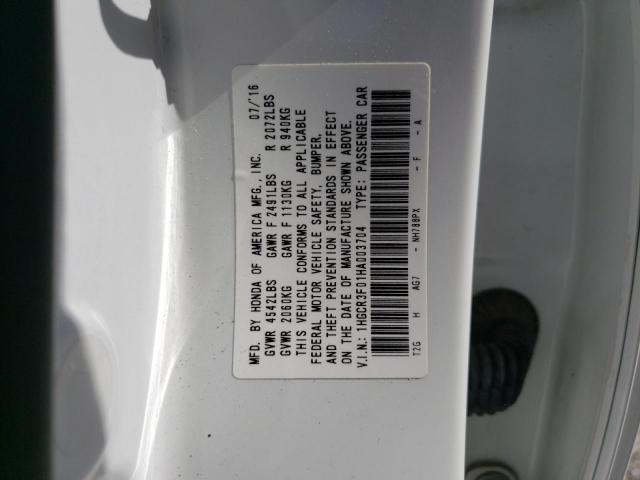 2017 HONDA ACCORD EXL - 1HGCR3F01HA003704