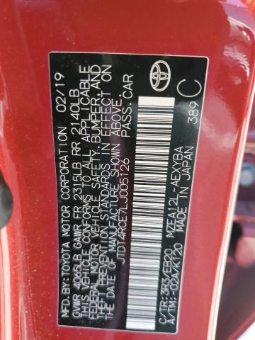 2020 TOYOTA COROLLA XS - JTDT4RCE7LJ005126