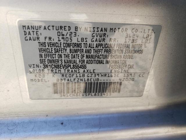 2023 Nissan Versa Sv VIN: 3N1CN8EV5PL855455 Lot: 58700754