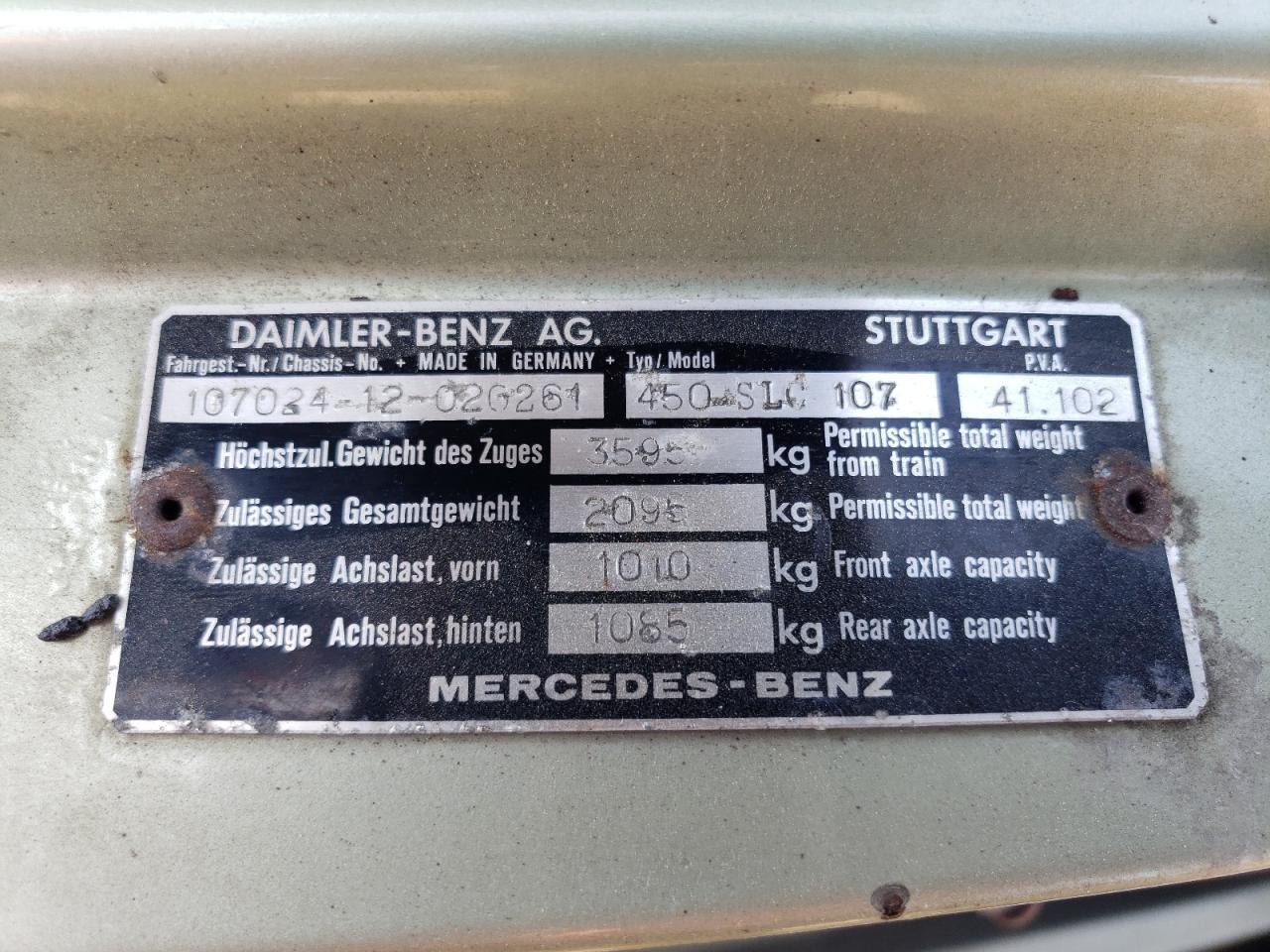 10702412020261 1979 Mercedes-Benz 450Slc