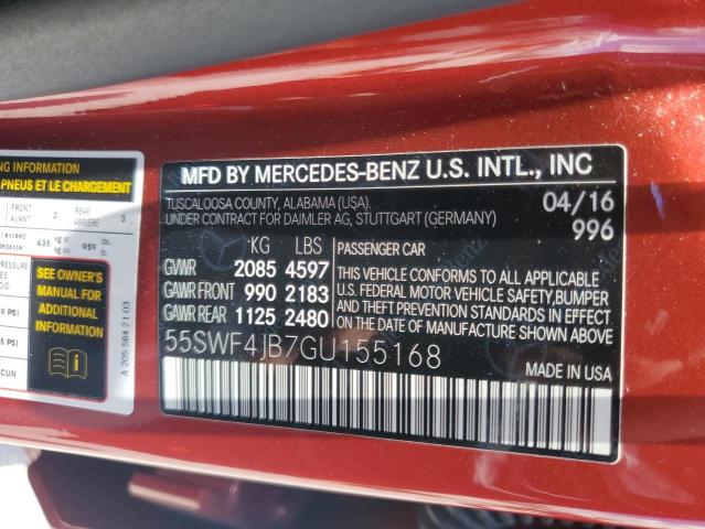 2016 MERCEDES-BENZ C 300 - 55SWF4JB7GU155168