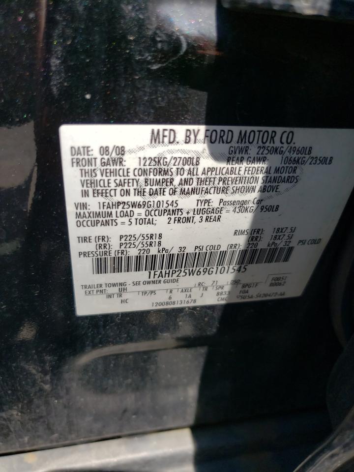 1FAHP25W69G101545 2009 Ford Taurus Limited