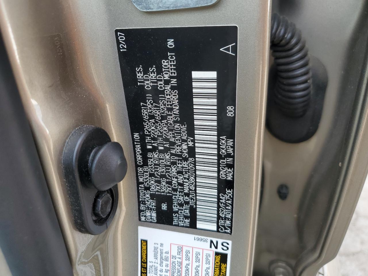 JTEZU14R38K010978 2008 Toyota 4Runner Sr5