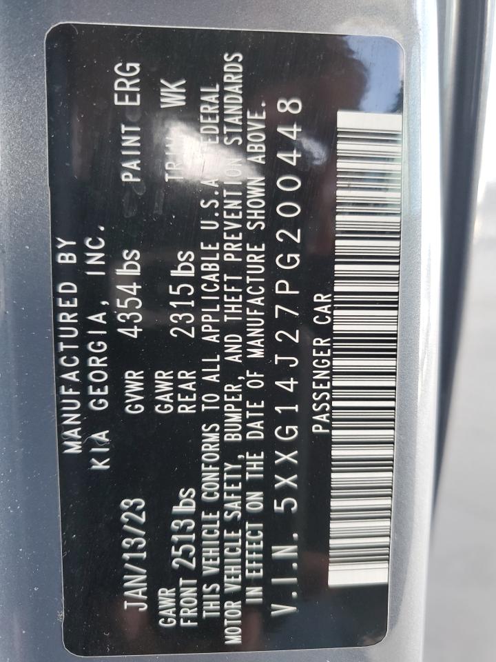 5XXG14J27PG200448 2023 Kia K5 Lxs