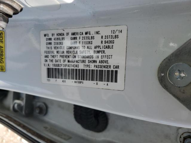 2015 Acura Tlx VIN: 19UUB2F38FA014340 Lot: 59026174