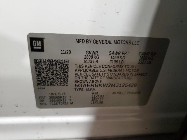 2021 Buick Enclave Essence VIN: 5GAERBKW2MJ125429 Lot: 61258114