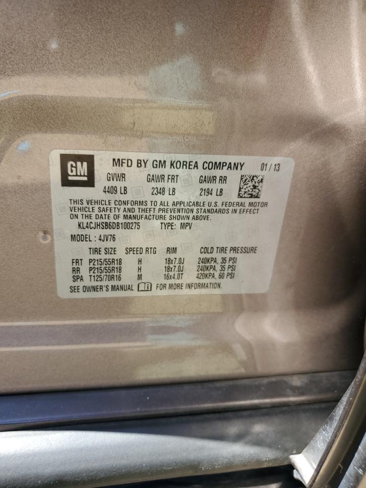 KL4CJHSB6DB100275 2013 Buick Encore Premium