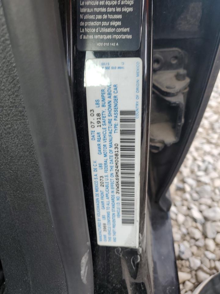 3VWSK69M24M008130 2004 Volkswagen Jetta Gls