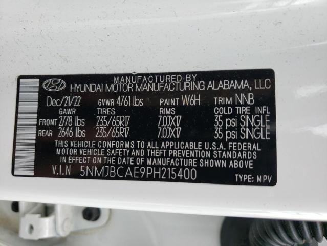 5NMJBCAE9PH215400 2023 HYUNDAI TUCSON - Image 14