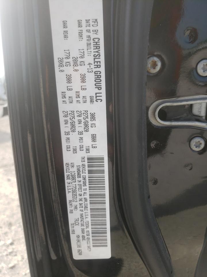 1C6RR7LT7DS635312 2013 Ram 1500 Slt