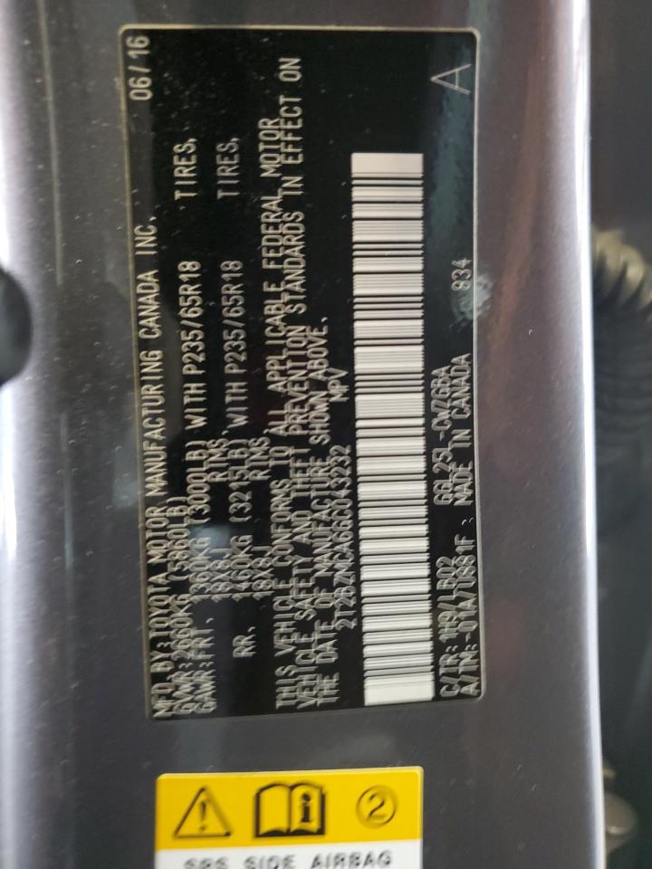 2T2BZMCA6GC043232 2016 Lexus Rx 350 Base