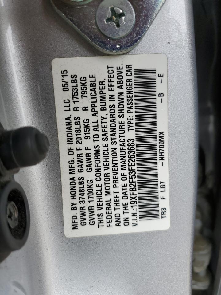 19XFB2F53FE263683 2015 Honda Civic Lx