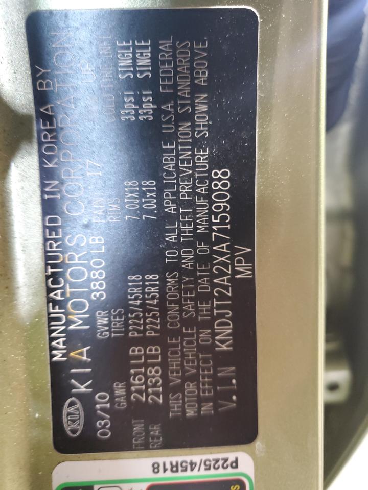 KNDJT2A2XA7159088 2010 Kia Soul +