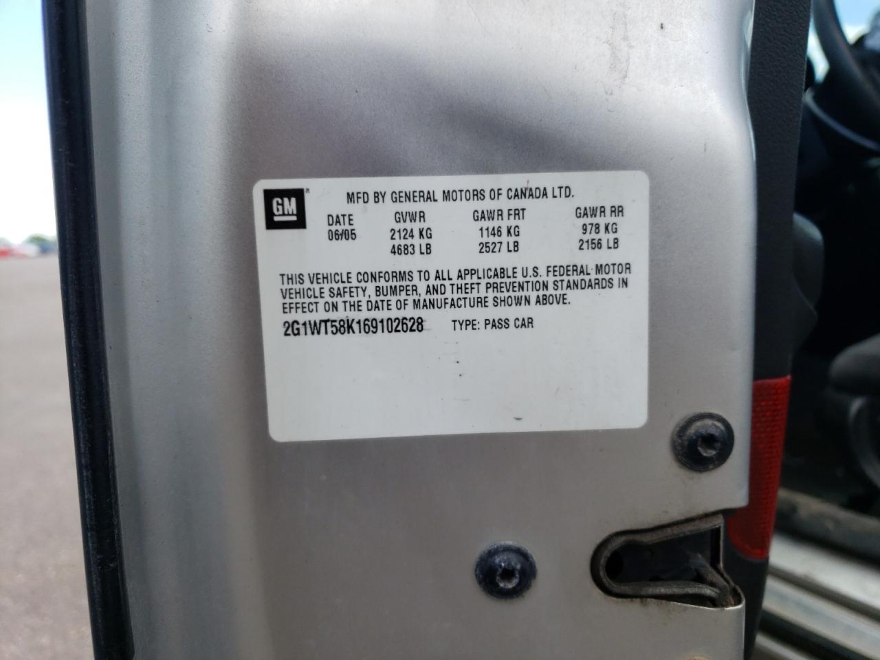 2G1WT55N479256010 2007 Chevrolet Impala Lt