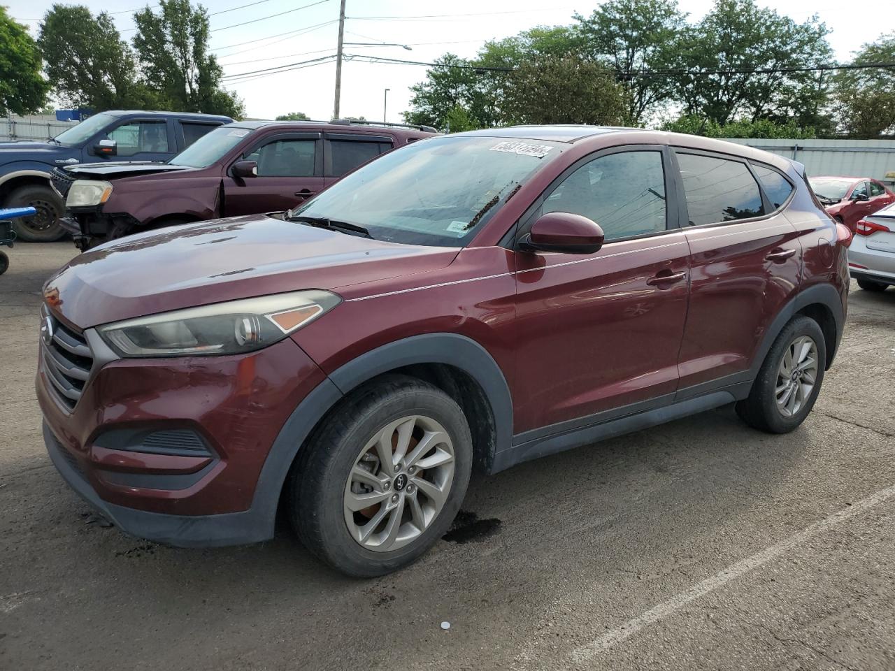 2016 Hyundai Tucson Se vin: KM8J23A47GU024005