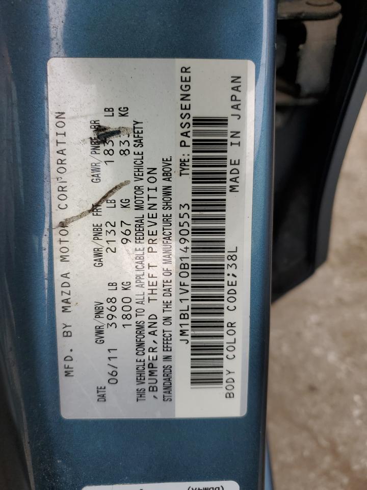 JM1BL1VF0B1490553 2011 Mazda 3 I