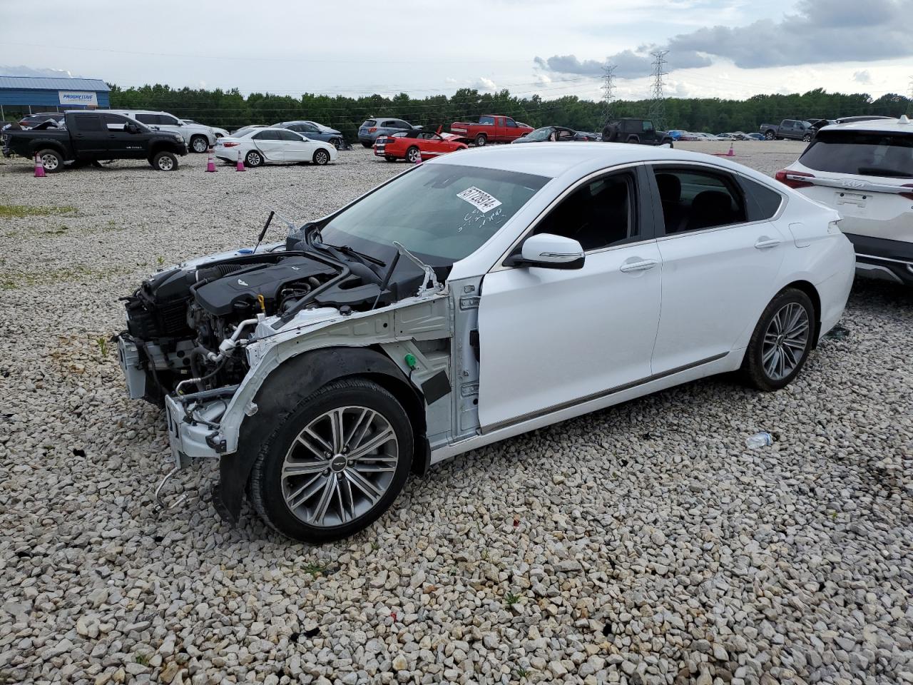 2018 Genesis G80 Base vin: KMHGN4JE5JU249675