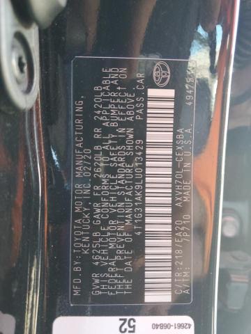 VIN 4T1G31AK9LU013429 2020 Toyota Camry, SE no.13