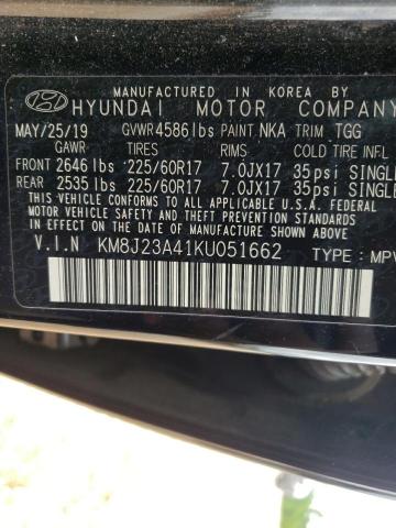 KM8J23A41KU051662 2019 Hyundai Tucson Se