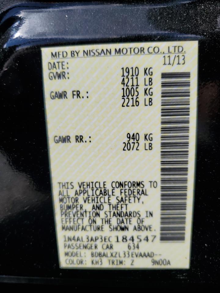 1N4AL3AP3EC184547 2014 Nissan Altima 2.5