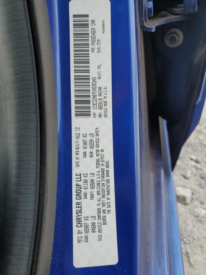 1C3CDZAB7DN535345 2013 Dodge Avenger Se