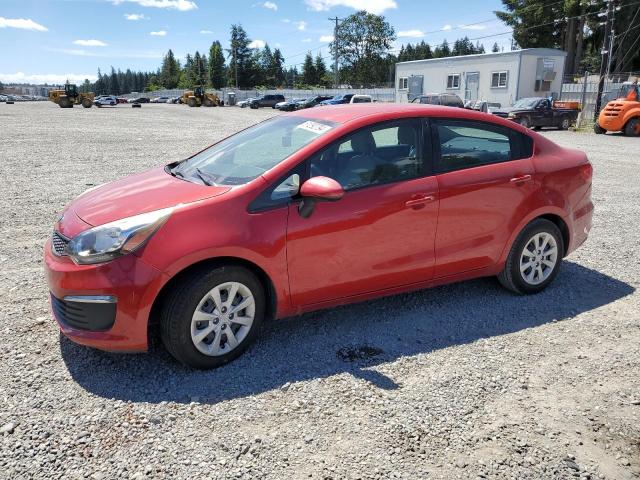 KIA RIO LX 2017 red  gas KNADM4A38H6050124 photo #1