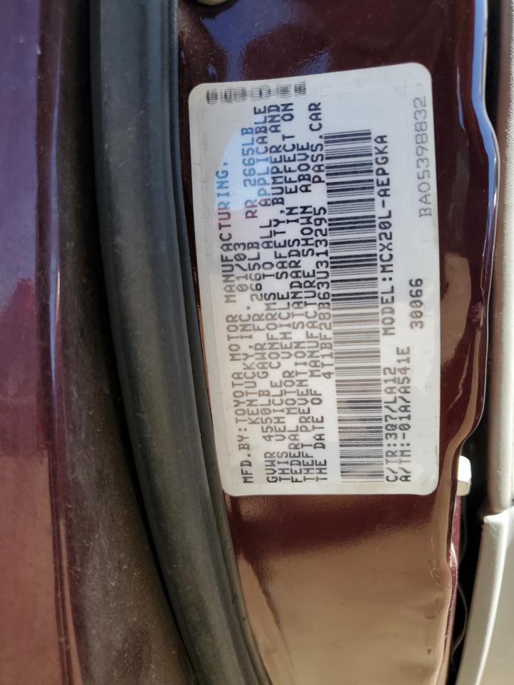 4T1BF28B63U313295 2003 Toyota Avalon Xl