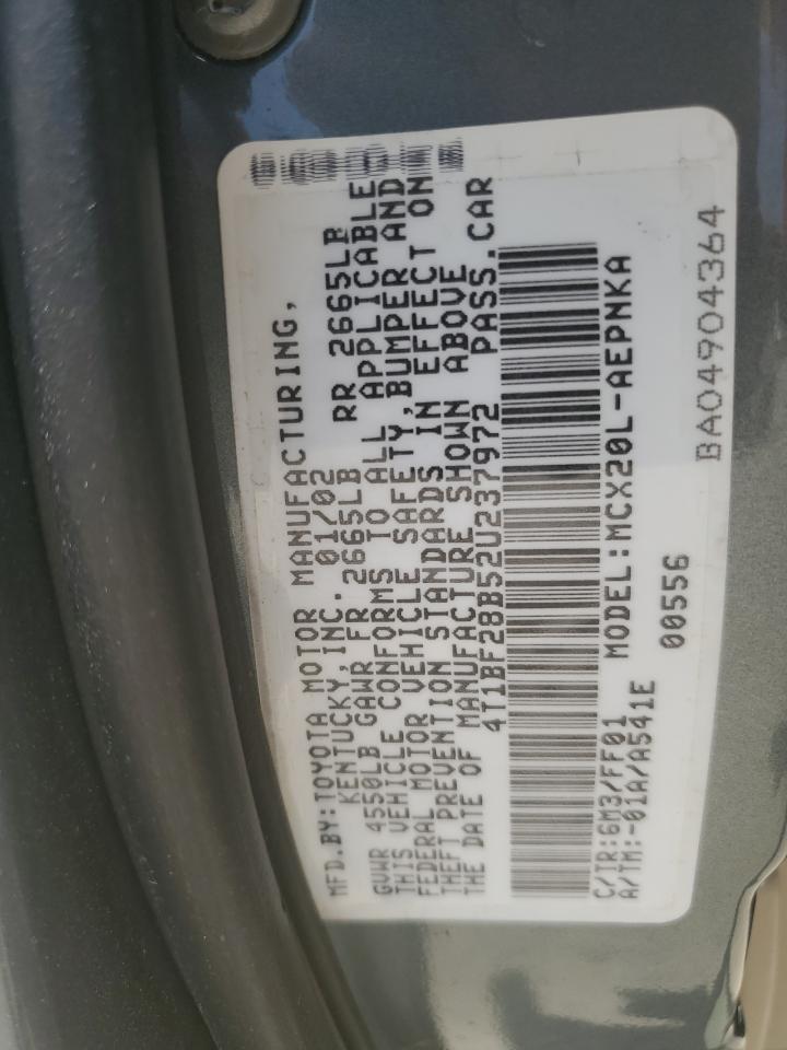 4T1BF28B52U237972 2002 Toyota Avalon Xl