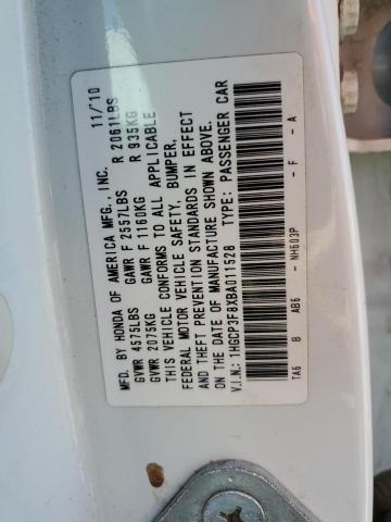 2011 Honda Accord Exl VIN: 1HGCP3F8XBA011528 Lot: 58043264