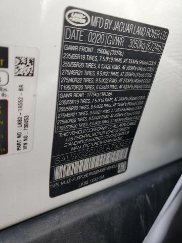 2020 Land Rover Range Rover Sport Se VIN: SALWG2SU2LA730453 Lot: 59427414