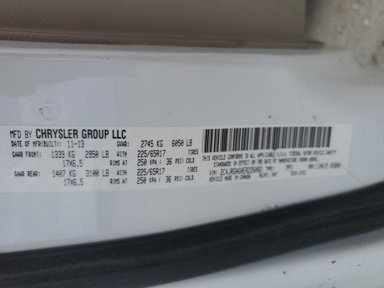 2C4JRGAG0ER226082 2014 Ram Tradesman