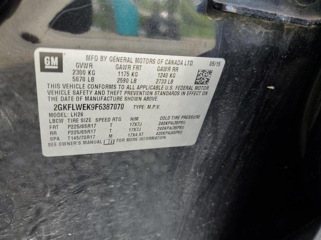 2015 GMC Terrain Sle VIN: 2GKFLWEK9F6387070 Lot: 57122774