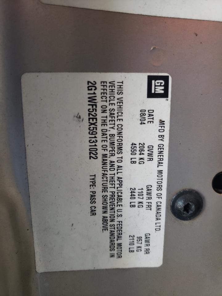 2G1WF52EX59131022 2005 Chevrolet Impala