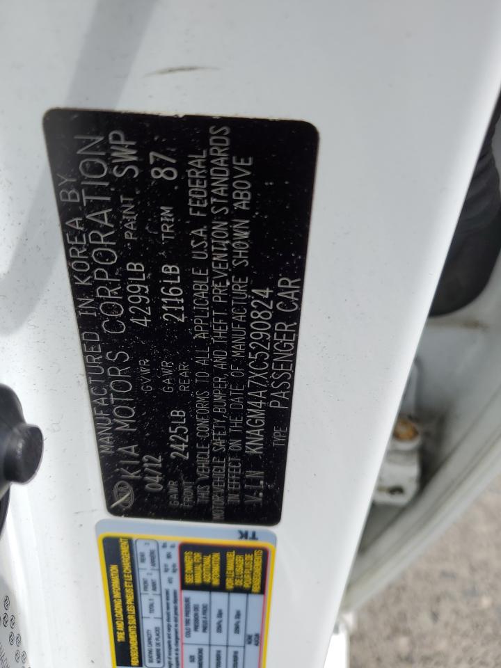 KNAGM4A7XC5290824 2012 Kia Optima Lx