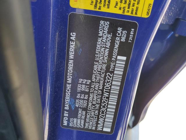 2015 Mini Cooper S Countryman VIN: WMWZC3C52FWT06322 Lot: 59783514