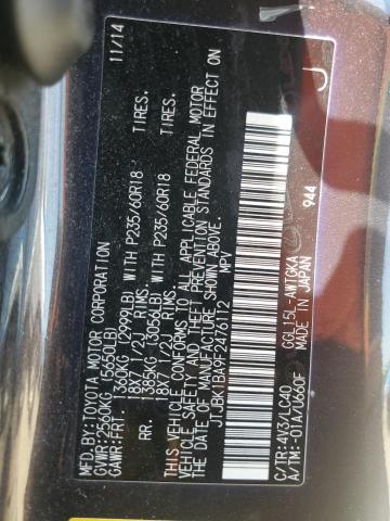 VIN JTJBK1BA9F2476112 2015 Lexus RX, 350 Base no.13