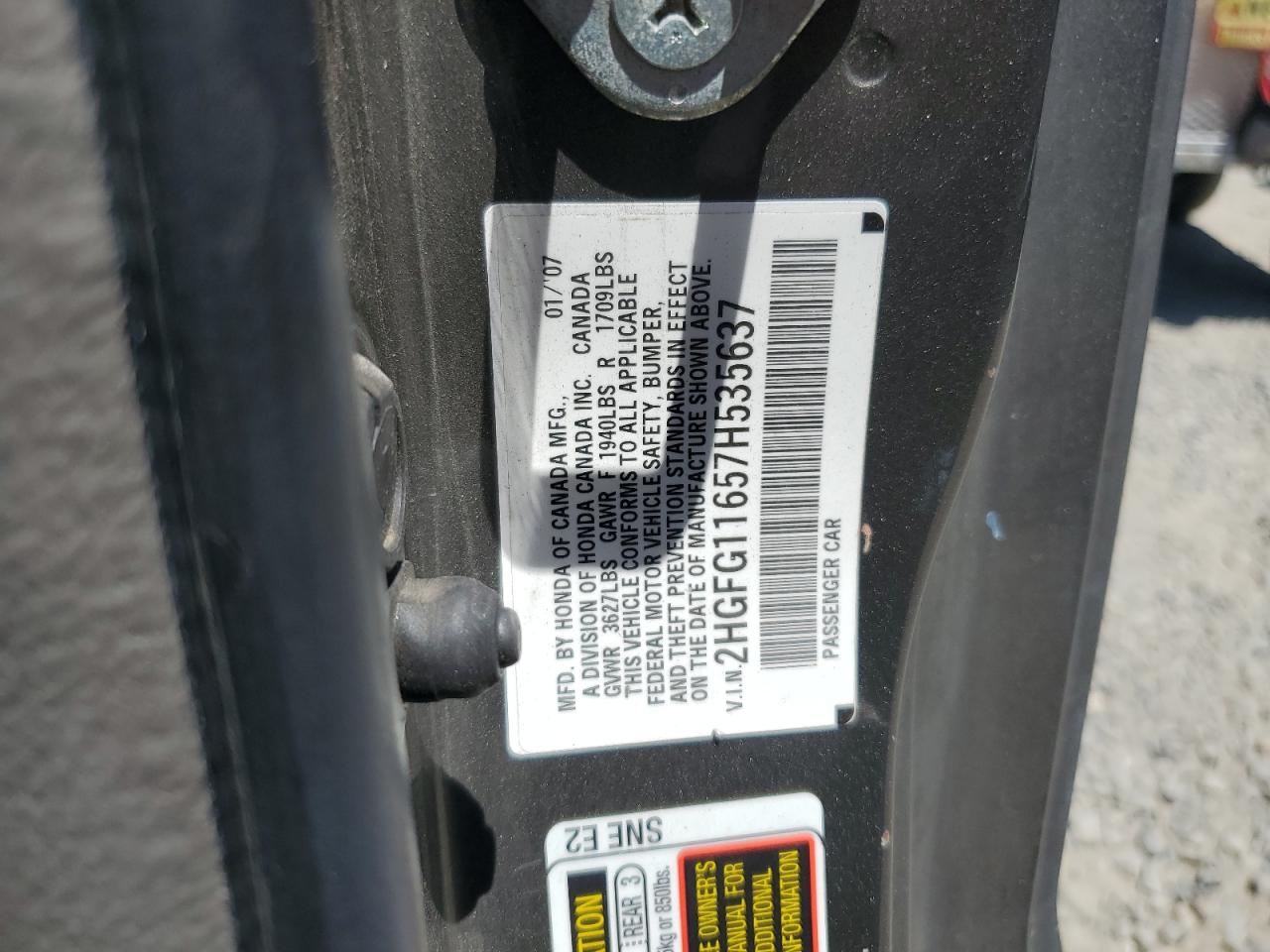 2HGFG11657H535637 2007 Honda Civic Lx