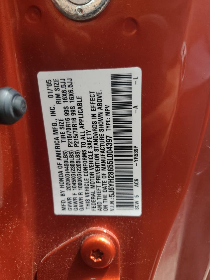 5J6YH28655L004397 2005 Honda Element Ex