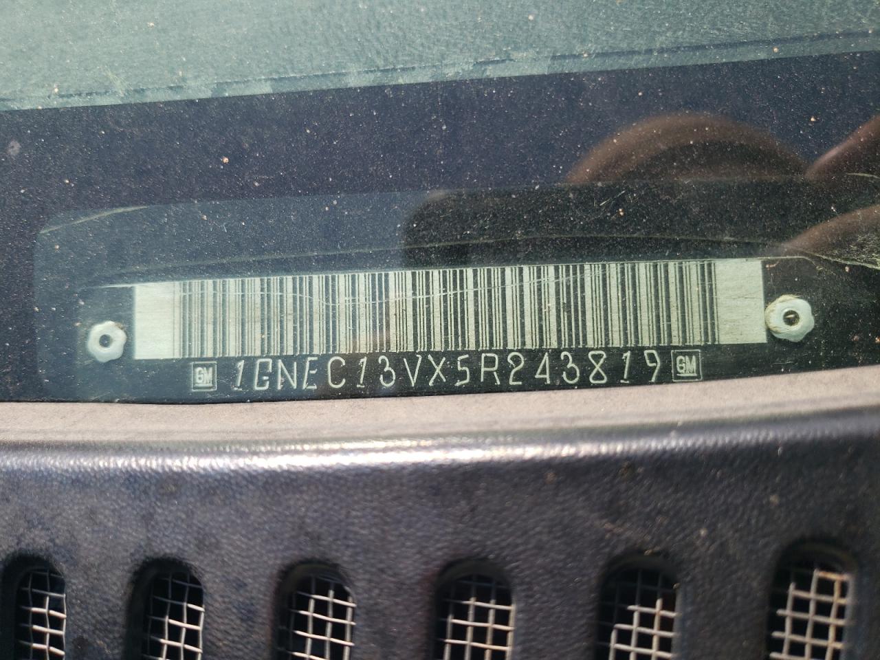 1GNEC13VX5R243819 2005 Chevrolet Tahoe C1500