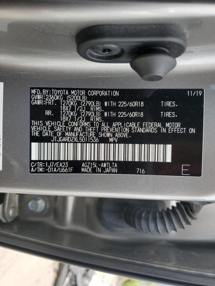 JTJGARDZXL5011536 2020 Lexus Nx 300