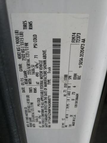 2015 Ford Transit T-250 VIN: 1FTNR1ZM8FKA56871 Lot: 57906634