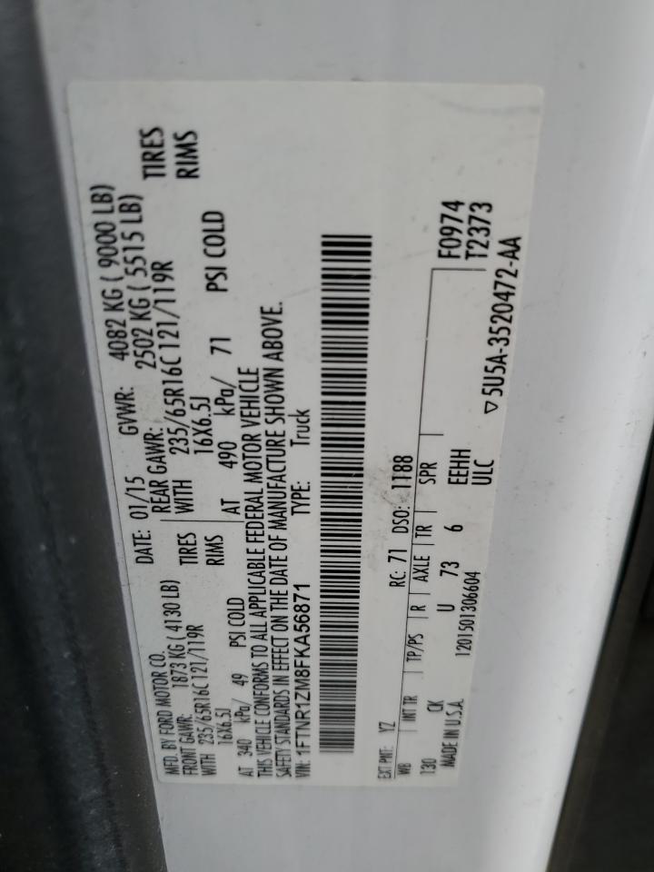 1FTNR1ZM8FKA56871 2015 Ford Transit T-250