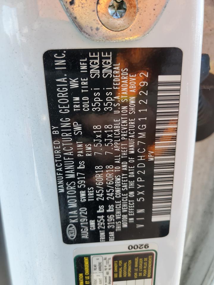 5XYP2DHC7MG112292 2021 Kia Telluride Lx