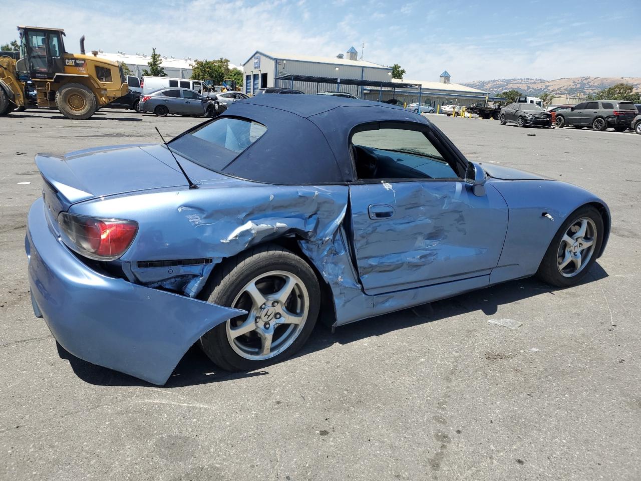 HONDA S2000 2002 blue converti gas JHMAP11402T009899 photo #4