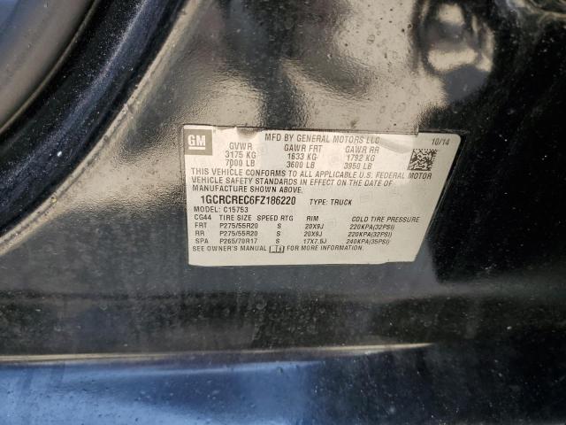 2015 CHEVROLET SILVERADO - 1GCRCREC6FZ186220