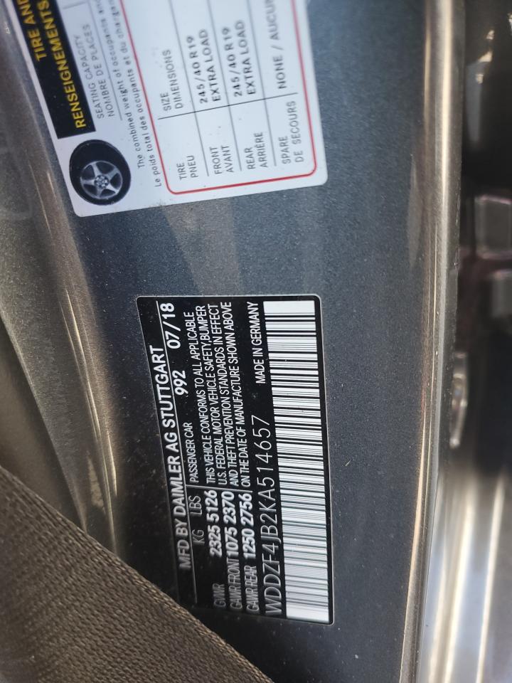 WDDZF4JB2KA514657 2019 Mercedes-Benz E 300