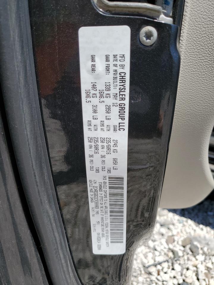 2C4RDGBG3CR380069 2012 Dodge Grand Caravan Se