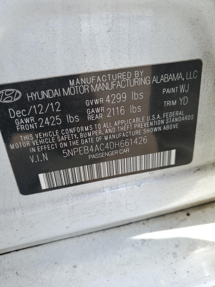 5NPEB4AC4DH661426 2013 Hyundai Sonata Gls